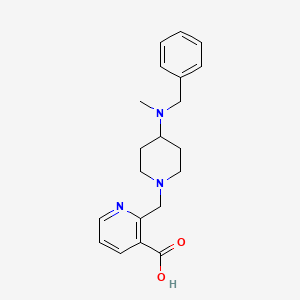 2-({4-[benzyl(methyl)amino]piperidin-1-yl}methyl)nicotinic acid