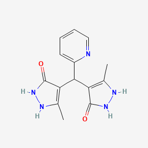 4,4'-(2-pyridinylmethylene)bis(3-methyl-1H-pyrazol-5-ol)