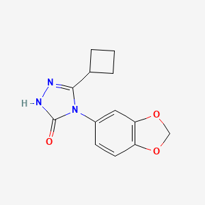 4-(1,3-benzodioxol-5-yl)-5-cyclobutyl-2,4-dihydro-3H-1,2,4-triazol-3-one