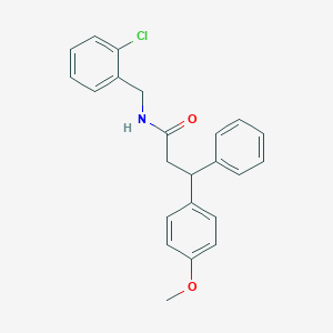 N-(2-chlorobenzyl)-3-(4-methoxyphenyl)-3-phenylpropanamide