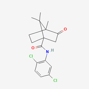 N-(2,5-dichlorophenyl)-4,7,7-trimethyl-3-oxobicyclo[2.2.1]heptane-1-carboxamide