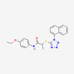 N-(4-ETHOXYPHENYL)-2-{[1-(1-NAPHTHYL)-1H-TETRAZOL-5-YL]SULFANYL}PROPANAMIDE