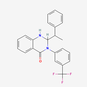 2-(1-PHENYLETHYL)-3-[3-(TRIFLUOROMETHYL)PHENYL]-1,2,3,4-TETRAHYDROQUINAZOLIN-4-ONE