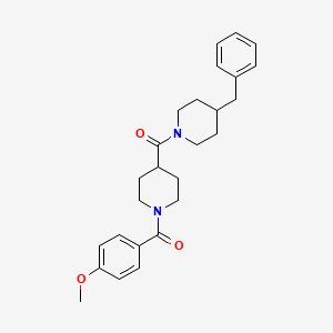 4-(4-BENZYLPIPERIDINE-1-CARBONYL)-1-(4-METHOXYBENZOYL)PIPERIDINE