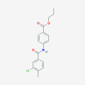 Propyl 4-[(3-chloro-4-methylbenzoyl)amino]benzoate
