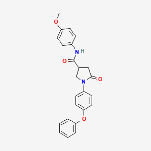 N-(4-methoxyphenyl)-5-oxo-1-(4-phenoxyphenyl)pyrrolidine-3-carboxamide