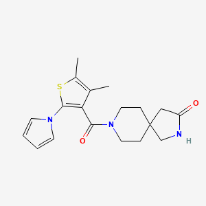 8-{[4,5-dimethyl-2-(1H-pyrrol-1-yl)-3-thienyl]carbonyl}-2,8-diazaspiro[4.5]decan-3-one