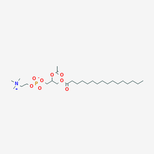 molecular formula C26H52NO8P B039961 (2-Acetyloxy-3-hexadecanoyloxypropyl) 2-(trimethylazaniumyl)ethyl phosphate CAS No. 115154-33-1