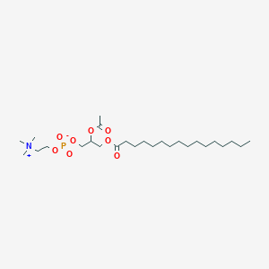 molecular formula C26H52NO8P B039961 (2-乙酰氧基-3-十六烷酰氧基丙基) 2-(三甲基氮杂阳基)乙基磷酸盐 CAS No. 115154-33-1