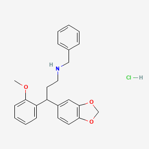 [3-(1,3-benzodioxol-5-yl)-3-(2-methoxyphenyl)propyl]benzylamine hydrochloride