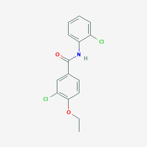molecular formula C15H13Cl2NO2 B399617 3-chloro-N-(2-chlorophenyl)-4-ethoxybenzamide 