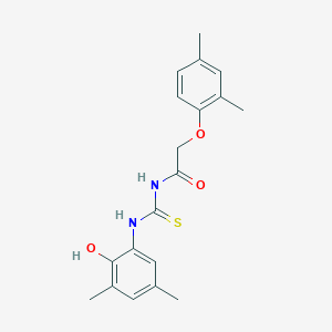 molecular formula C19H22N2O3S B399618 N-[(2,4-dimethylphenoxy)acetyl]-N'-(2-hydroxy-3,5-dimethylphenyl)thiourea 