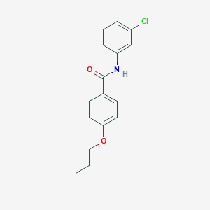 molecular formula C17H18ClNO2 B399620 4-butoxy-N-(3-chlorophenyl)benzamide 