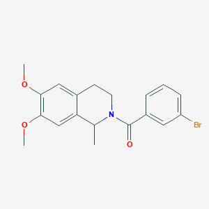 2-(3-bromobenzoyl)-6,7-dimethoxy-1-methyl-1,2,3,4-tetrahydroisoquinoline