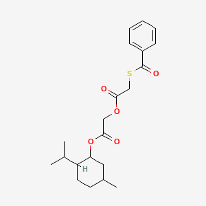 2-{[5-Methyl-2-(propan-2-yl)cyclohexyl]oxy}-2-oxoethyl [(phenylcarbonyl)sulfanyl]acetate