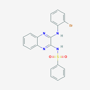 N-{3-[(2-bromophenyl)amino]quinoxalin-2-yl}benzenesulfonamide