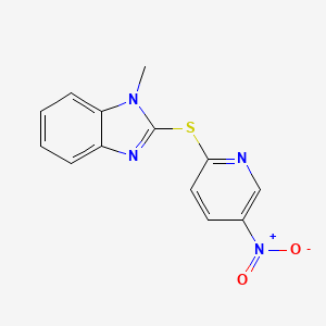 1-METHYL-1H-1,3-BENZIMIDAZOL-2-YL (5-NITRO-2-PYRIDYL) SULFIDE