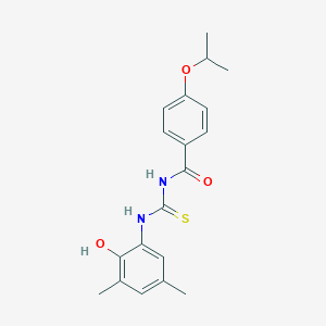 N-[(2-hydroxy-3,5-dimethylphenyl)carbamothioyl]-4-(propan-2-yloxy)benzamide