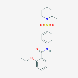 2-ethoxy-N-{4-[(2-methylpiperidin-1-yl)sulfonyl]phenyl}benzamide