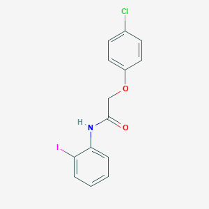2-(4-chlorophenoxy)-N-(2-iodophenyl)acetamide