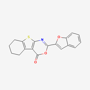 2-(1-benzofuran-2-yl)-5,6,7,8-tetrahydro-4H-[1]benzothieno[2,3-d][1,3]oxazin-4-one