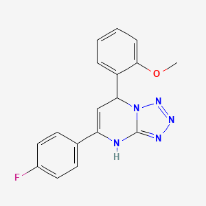 5-(4-fluorophenyl)-7-(2-methoxyphenyl)-4,7-dihydrotetrazolo[1,5-a]pyrimidine