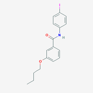 molecular formula C17H18INO2 B399637 3-butoxy-N-(4-iodophenyl)benzamide 