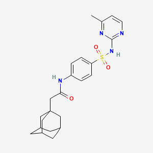 2-(1-adamantyl)-N-[4-[(4-methylpyrimidin-2-yl)sulfamoyl]phenyl]acetamide