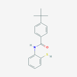 molecular formula C17H19NOS B399638 4-tert-butyl-N-(2-sulfanylphenyl)benzamide 