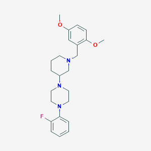 1-[1-(2,5-dimethoxybenzyl)-3-piperidinyl]-4-(2-fluorophenyl)piperazine