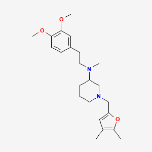 N-[2-(3,4-dimethoxyphenyl)ethyl]-1-[(4,5-dimethyl-2-furyl)methyl]-N-methyl-3-piperidinamine