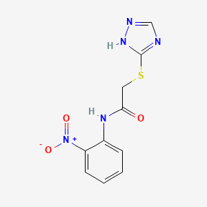 N-(2-nitrophenyl)-2-(1H-1,2,4-triazol-5-ylsulfanyl)acetamide