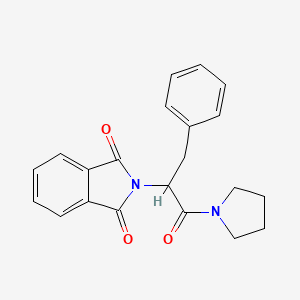 2-[1-benzyl-2-oxo-2-(1-pyrrolidinyl)ethyl]-1H-isoindole-1,3(2H)-dione