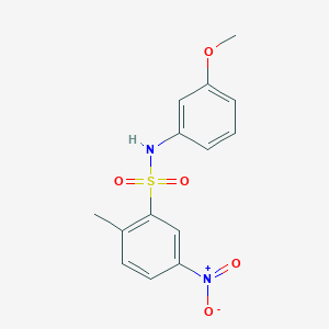 N-(3-methoxyphenyl)-2-methyl-5-nitrobenzenesulfonamide