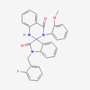 1-(2-fluorobenzyl)-3'-(2-methoxyphenyl)-1'H-spiro[indole-3,2'-quinazoline]-2,4'(1H,3'H)-dione