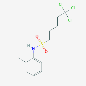 5,5,5-trichloro-N-(2-methylphenyl)-1-pentanesulfonamide