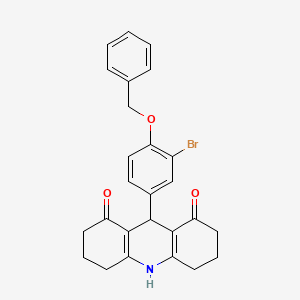 9-(3-Bromo-4-phenylmethoxyphenyl)-2,3,4,5,6,7,9,10-octahydroacridine-1,8-dione