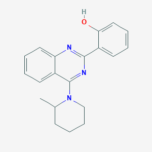 2-[4-(2-methyl-1-piperidinyl)-2-quinazolinyl]phenol