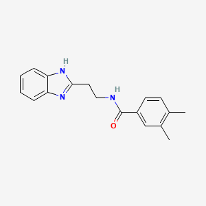 N-[2-(1H-benzimidazol-2-yl)ethyl]-3,4-dimethylbenzamide