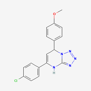 5-(4-chlorophenyl)-7-(4-methoxyphenyl)-4H,7H-[1,2,3,4]tetrazolo[1,5-a]pyrimidine