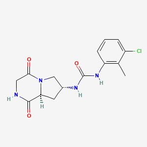 1-[(7R,8aS)-1,4-dioxo-2,3,6,7,8,8a-hexahydropyrrolo[1,2-a]pyrazin-7-yl]-3-(3-chloro-2-methylphenyl)urea