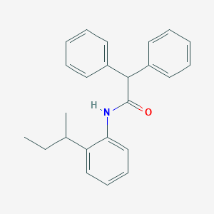 molecular formula C24H25NO B399656 N-[2-(butan-2-yl)phenyl]-2,2-diphenylacetamide 