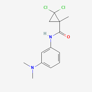 2,2-dichloro-N-[3-(dimethylamino)phenyl]-1-methylcyclopropanecarboxamide