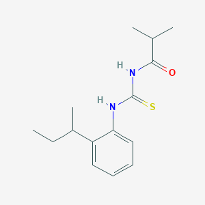 N-{[2-(butan-2-yl)phenyl]carbamothioyl}-2-methylpropanamide