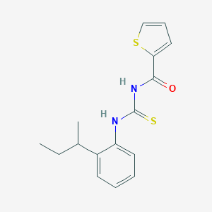 molecular formula C16H18N2OS2 B399660 N-(2-sec-butylphenyl)-N'-(2-thienylcarbonyl)thiourea 