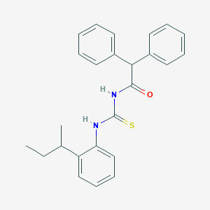 N-{[2-(butan-2-yl)phenyl]carbamothioyl}-2,2-diphenylacetamide