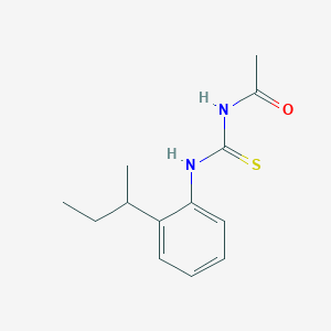 molecular formula C13H18N2OS B399663 N-acetyl-N'-(2-sec-butylphenyl)thiourea 