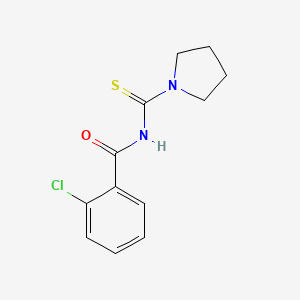 2-chloro-N-(1-pyrrolidinylcarbonothioyl)benzamide