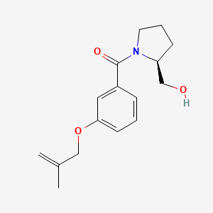 [(2S)-2-(hydroxymethyl)pyrrolidin-1-yl]-[3-(2-methylprop-2-enoxy)phenyl]methanone