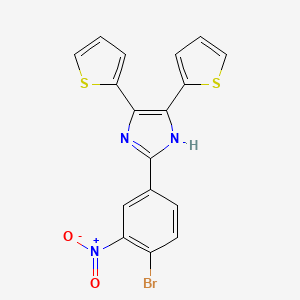 2-(4-bromo-3-nitrophenyl)-4,5-dithiophen-2-yl-1H-imidazole